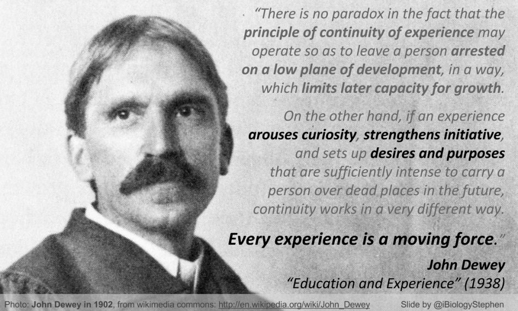 JohnDewey_ExperienceMovingForce_iBiologyStephen